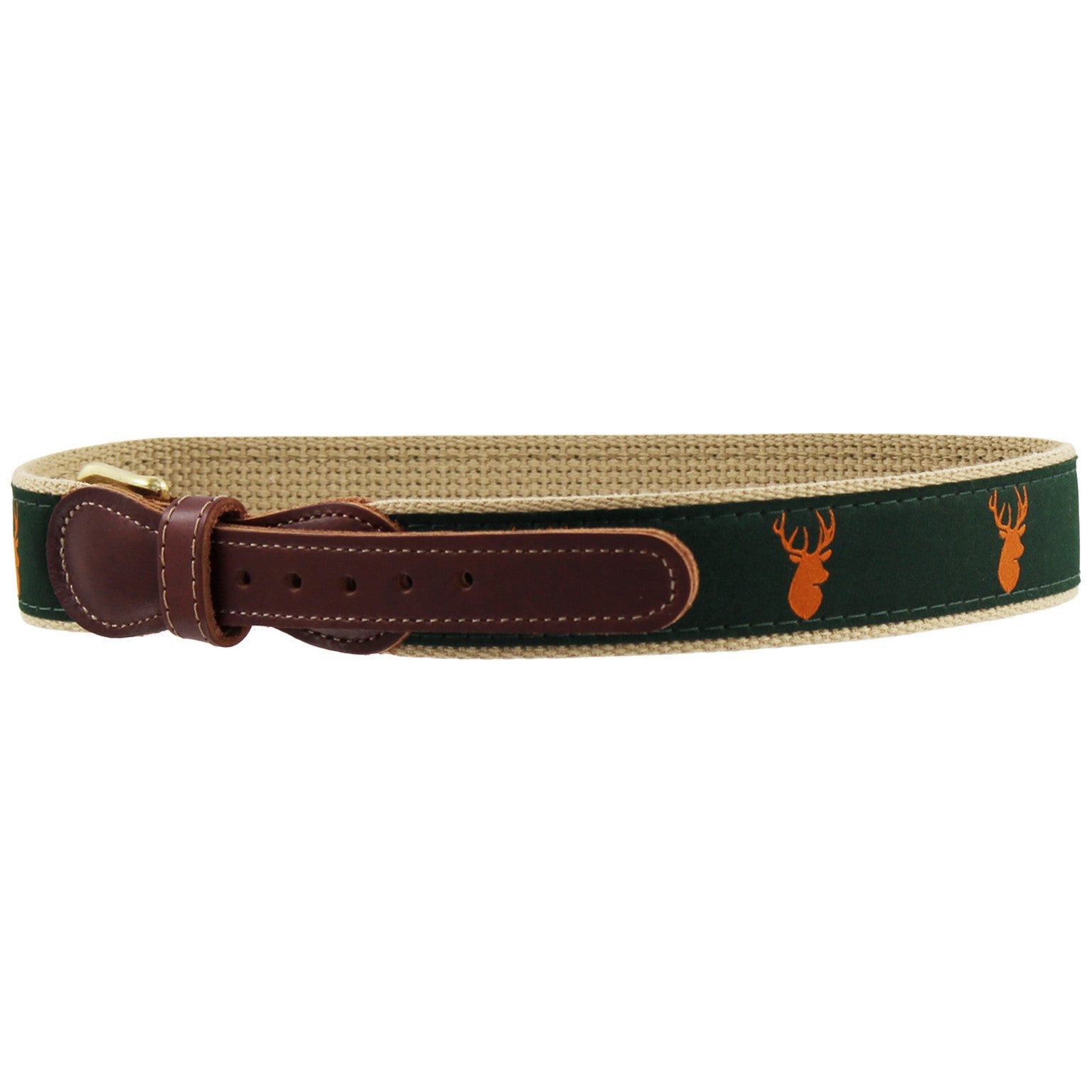 Add a touch of rustic charm with our Buck Belt. Featuring finely embroidered buck designs on durable canvas with genuine leather trim, it’s the perfect piece for little outdoorsmen. Adjustable sizing ensures a comfortable fit that grows with your child.