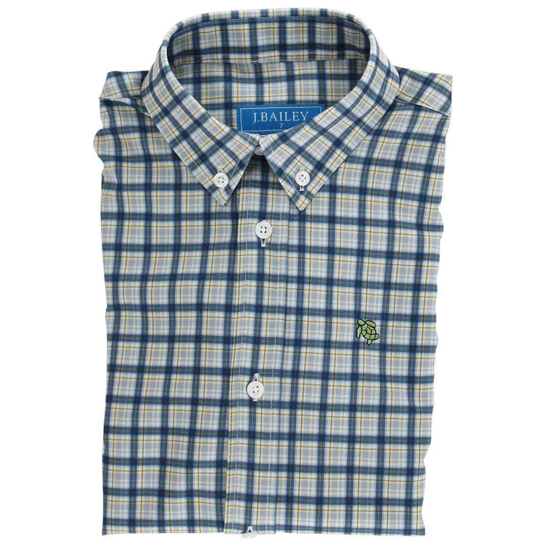 Neutral and easygoing, the Stone Performance Button-Down is lightweight, breathable, and ready for dress-up or play. A must-have for comfort and versatility