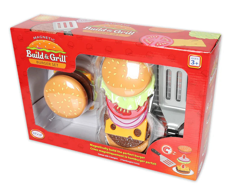 Magnetic Build and Grill Burger Set