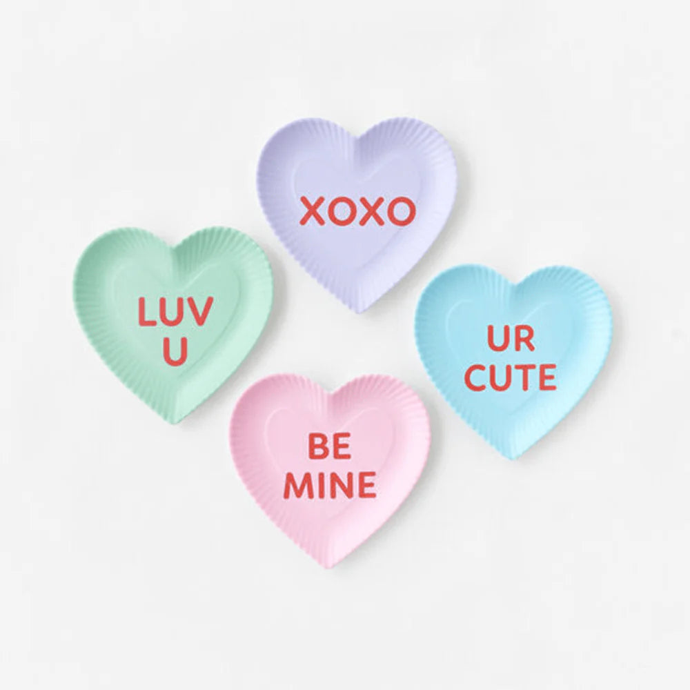 Valentines Heart Conversation Plate