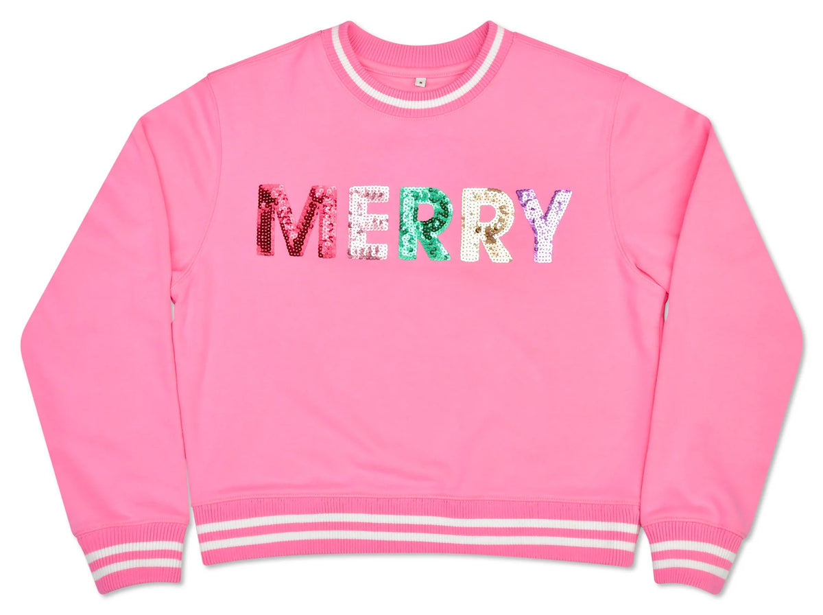 Merry Sequins Sweatshirt