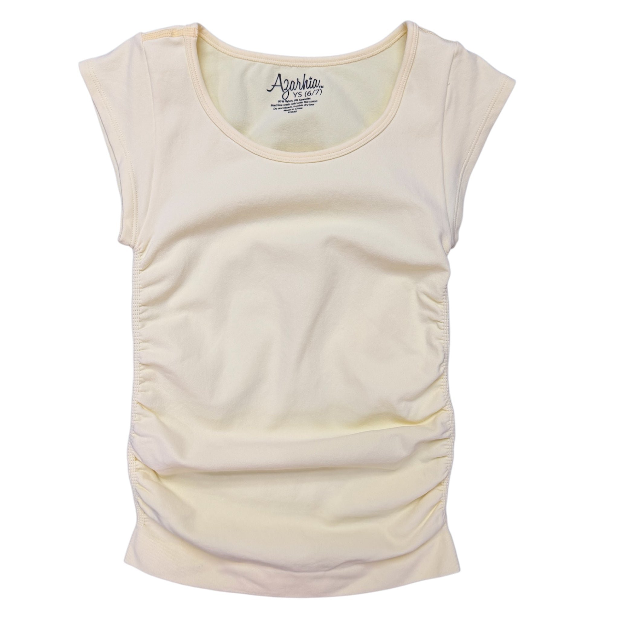 Ruched Top Solid Yellow