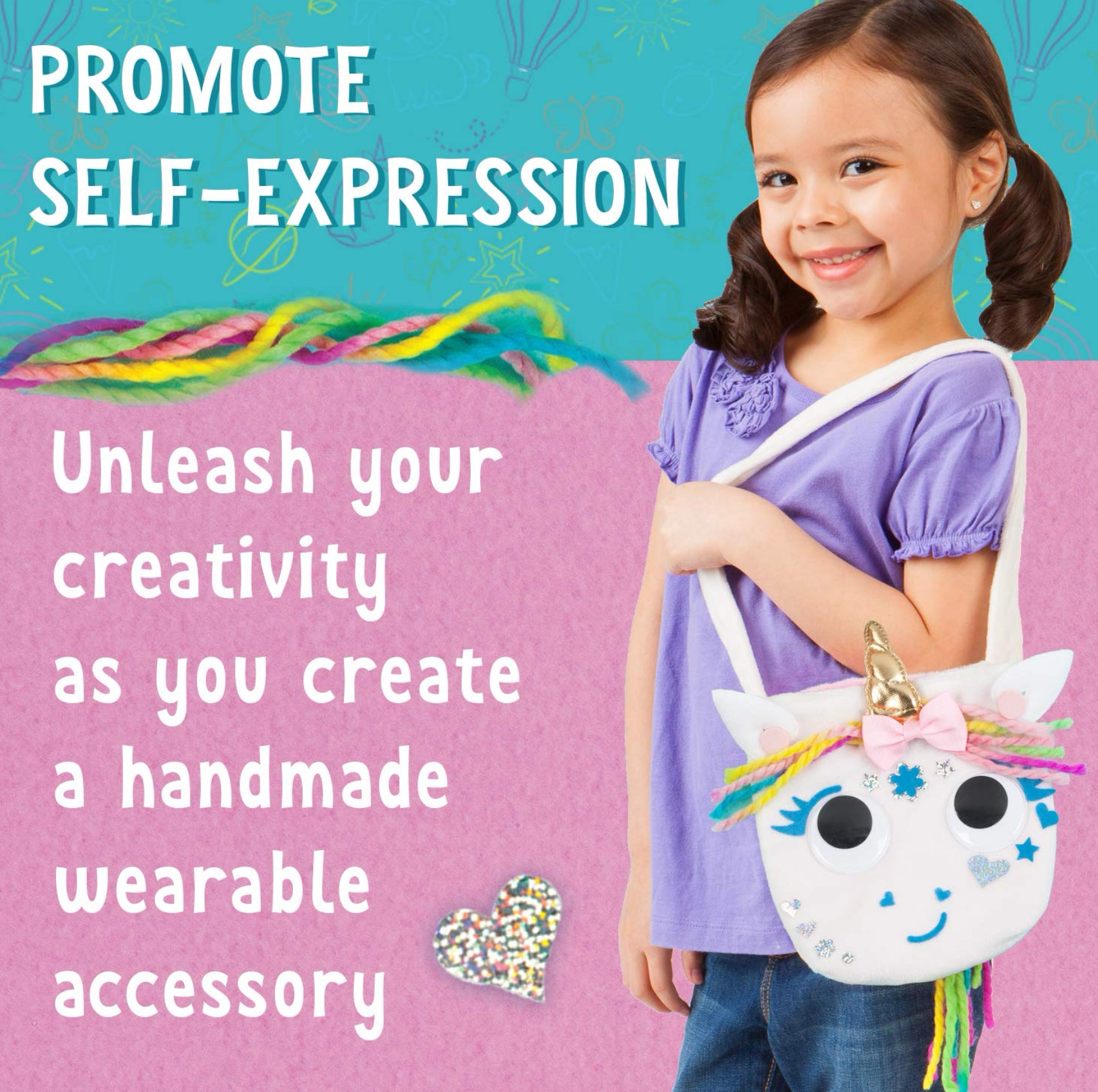 A No-Sew Unicorn Purse Diy Craft Kit For Kids