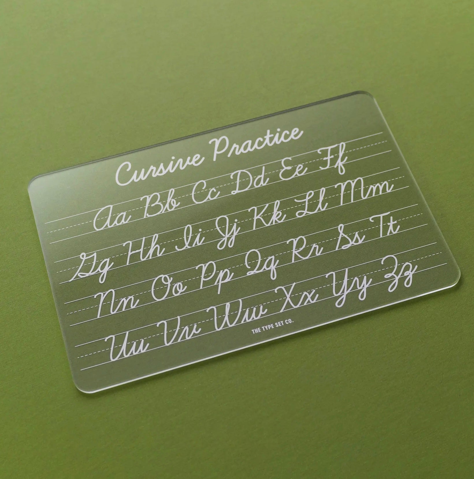 Perfect for ages 7+, our Cursive Tracing Board is designed to help young learners build confidence as they master the art of cursive handwriting. Featuring a full alphabet in uppercase and lowercase cursive, this screen-free practice tool encourages fine motor development, utensil control, and phonics-based learning.