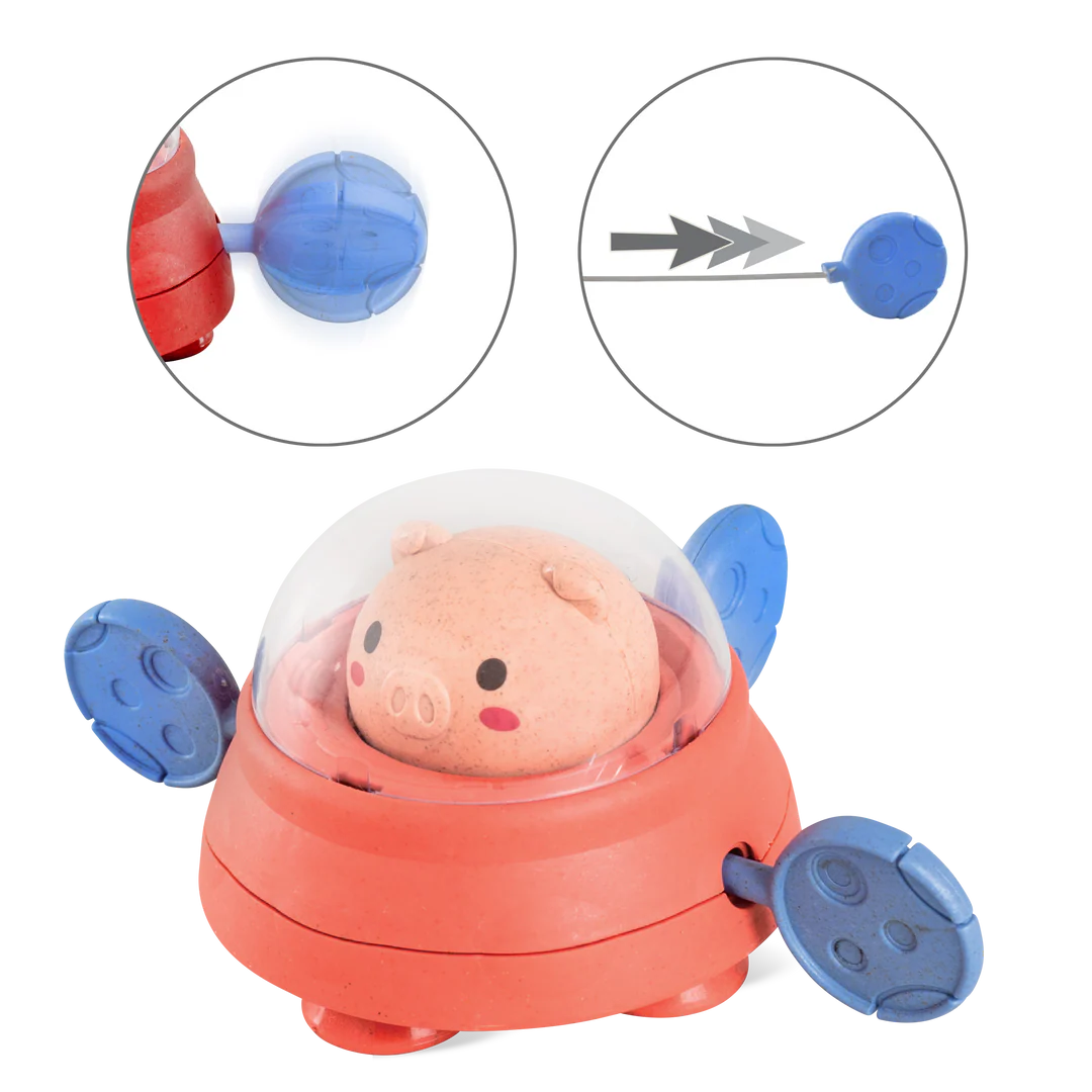 Bath Paddle Piggy Space Ship