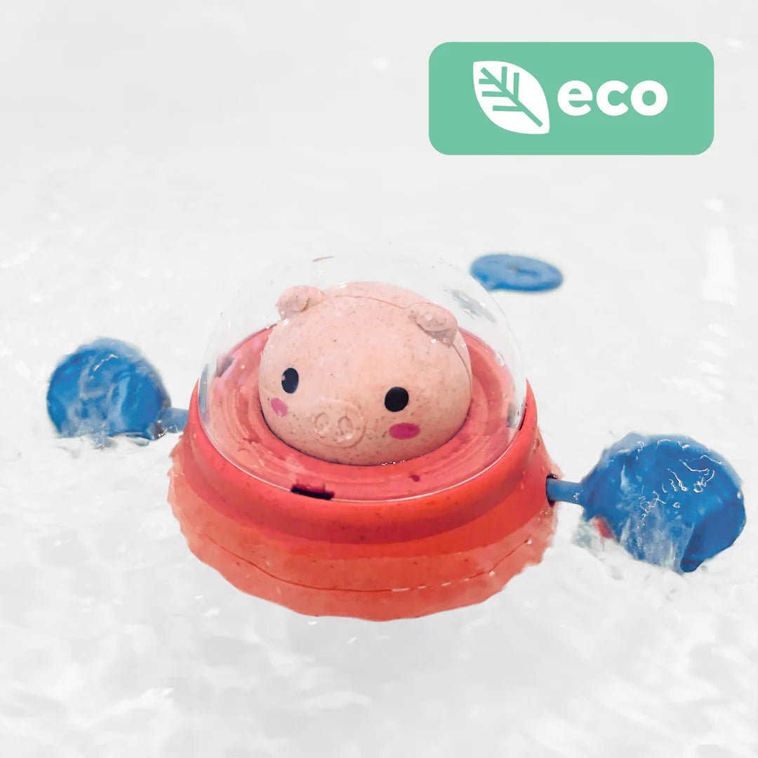 Bath Paddle Piggy Space Ship