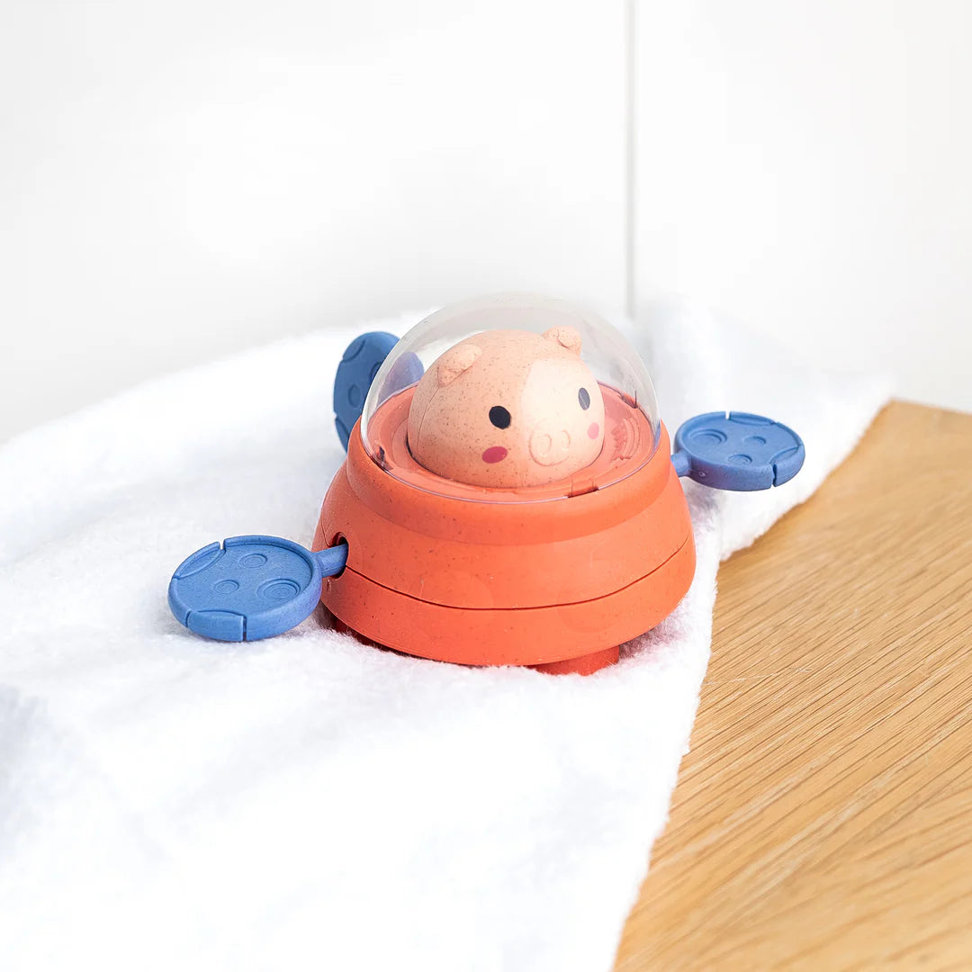 Bath Paddle Piggy Space Ship