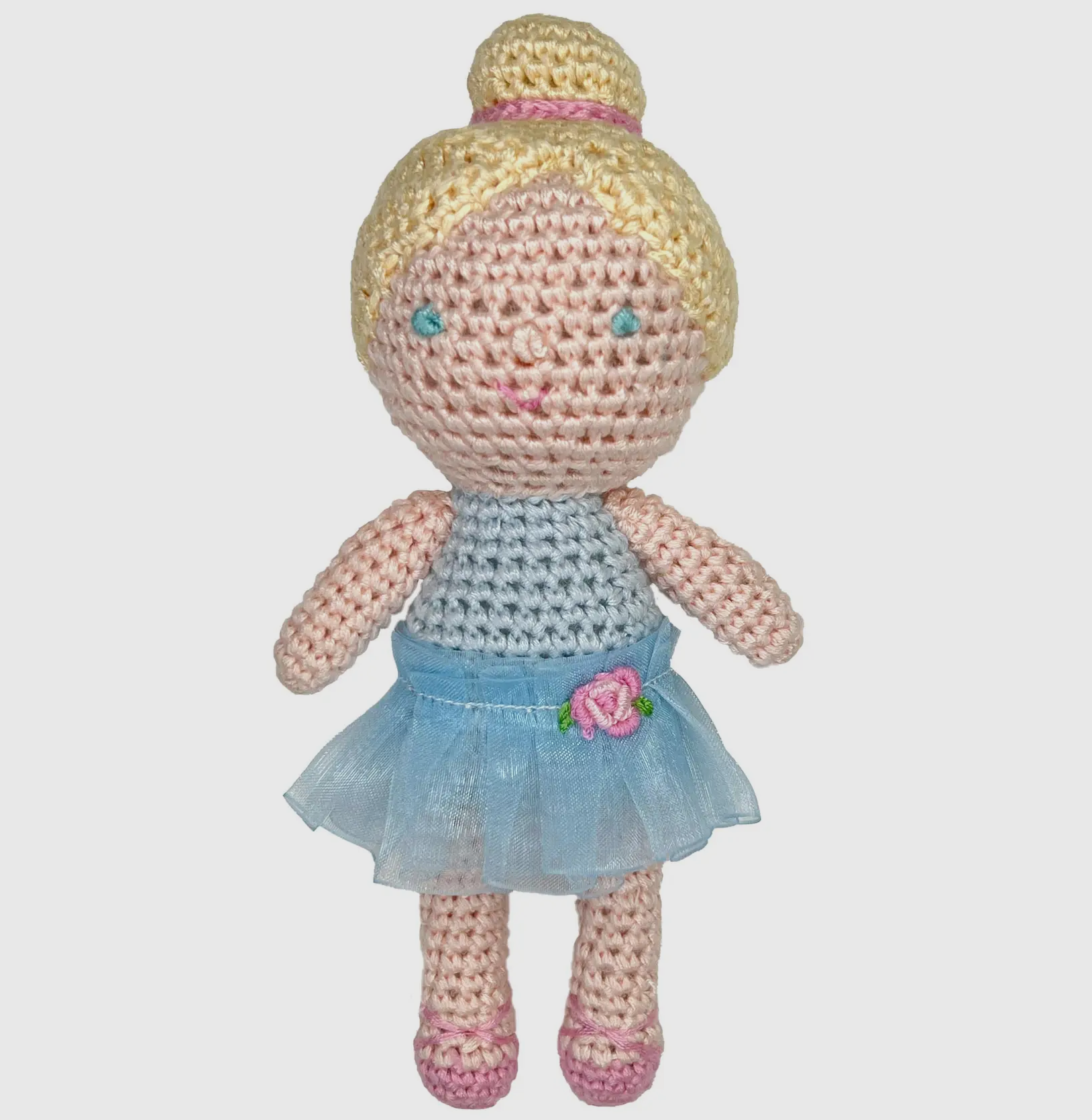 Ballerina Bamboo Crochet Rattle
