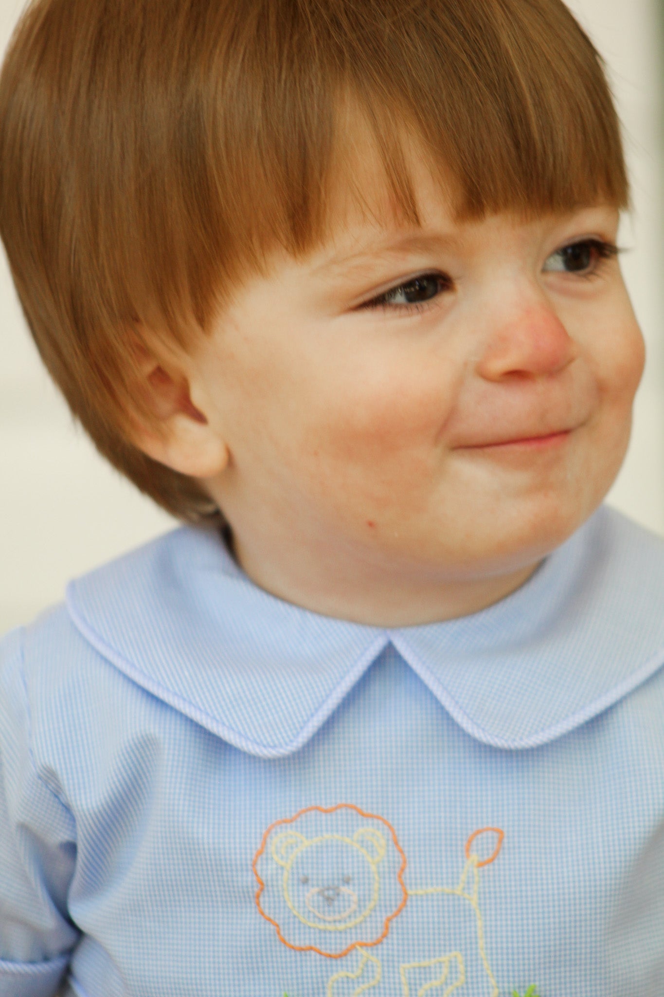 Blue Rowan Romper - Lion