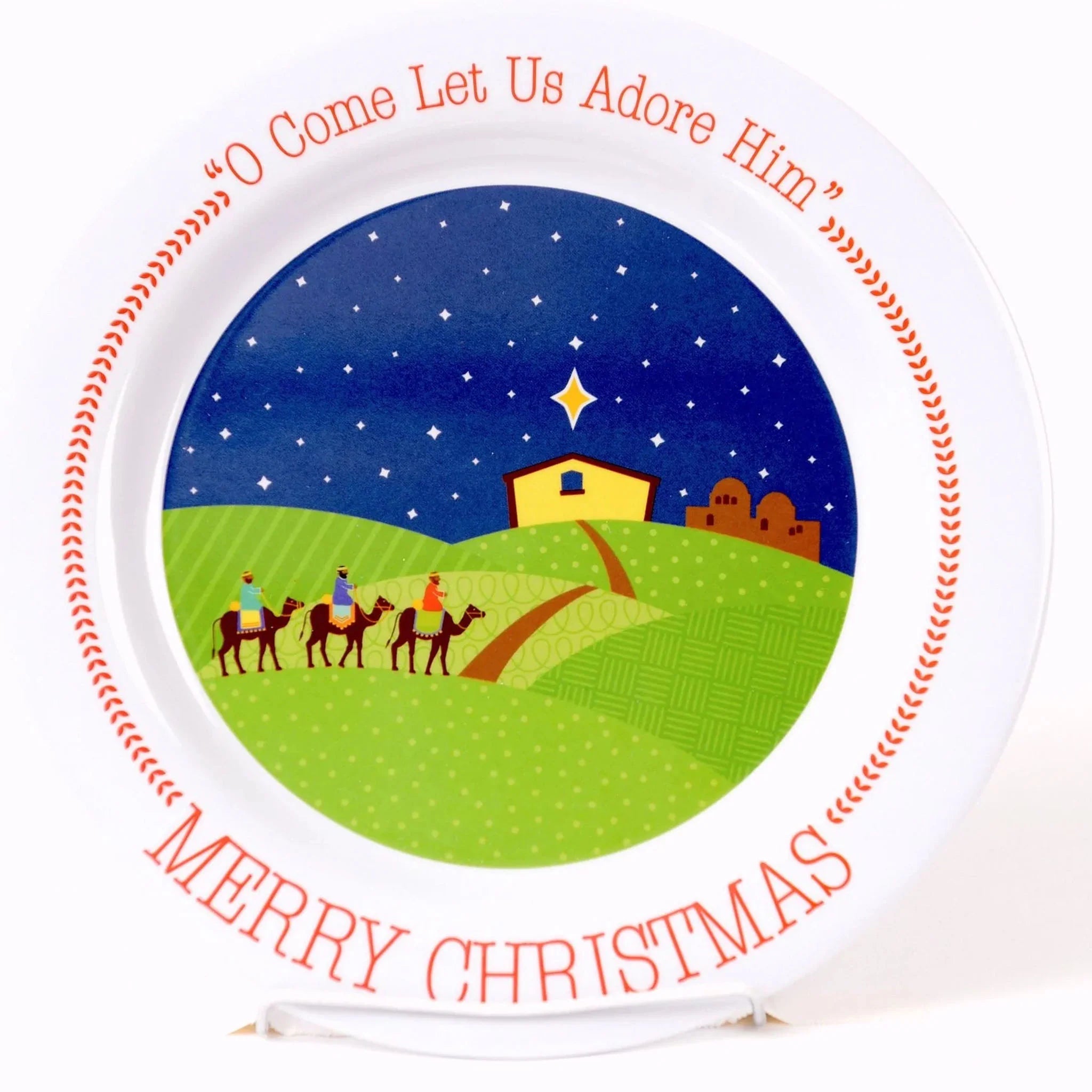 Manger Christmas Plate