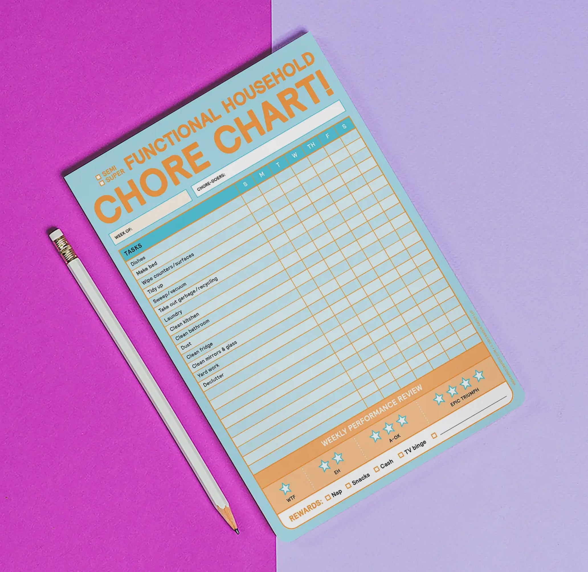 Chore Chart Big & Sticky Notepad
