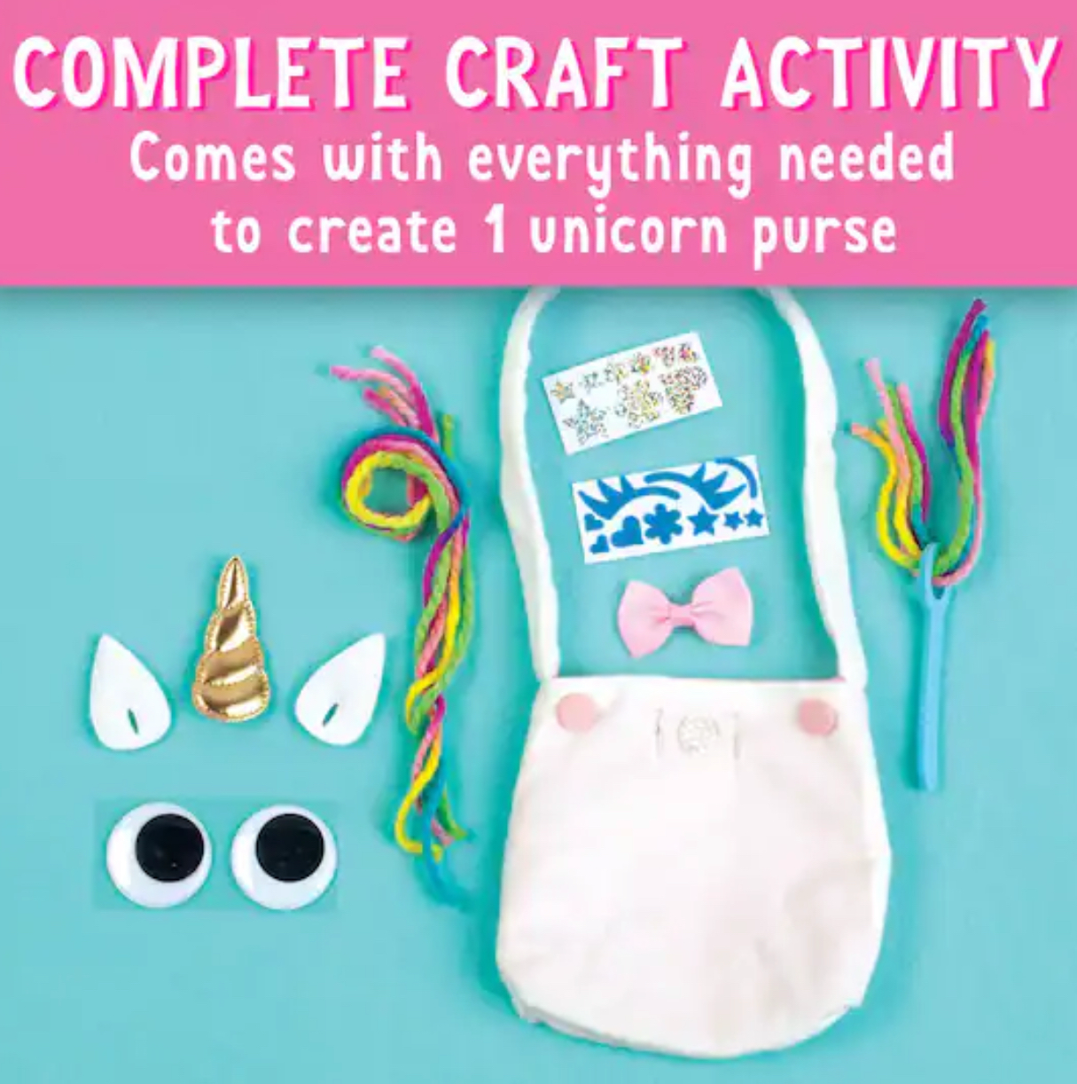 A No-Sew Unicorn Purse Diy Craft Kit For Kids