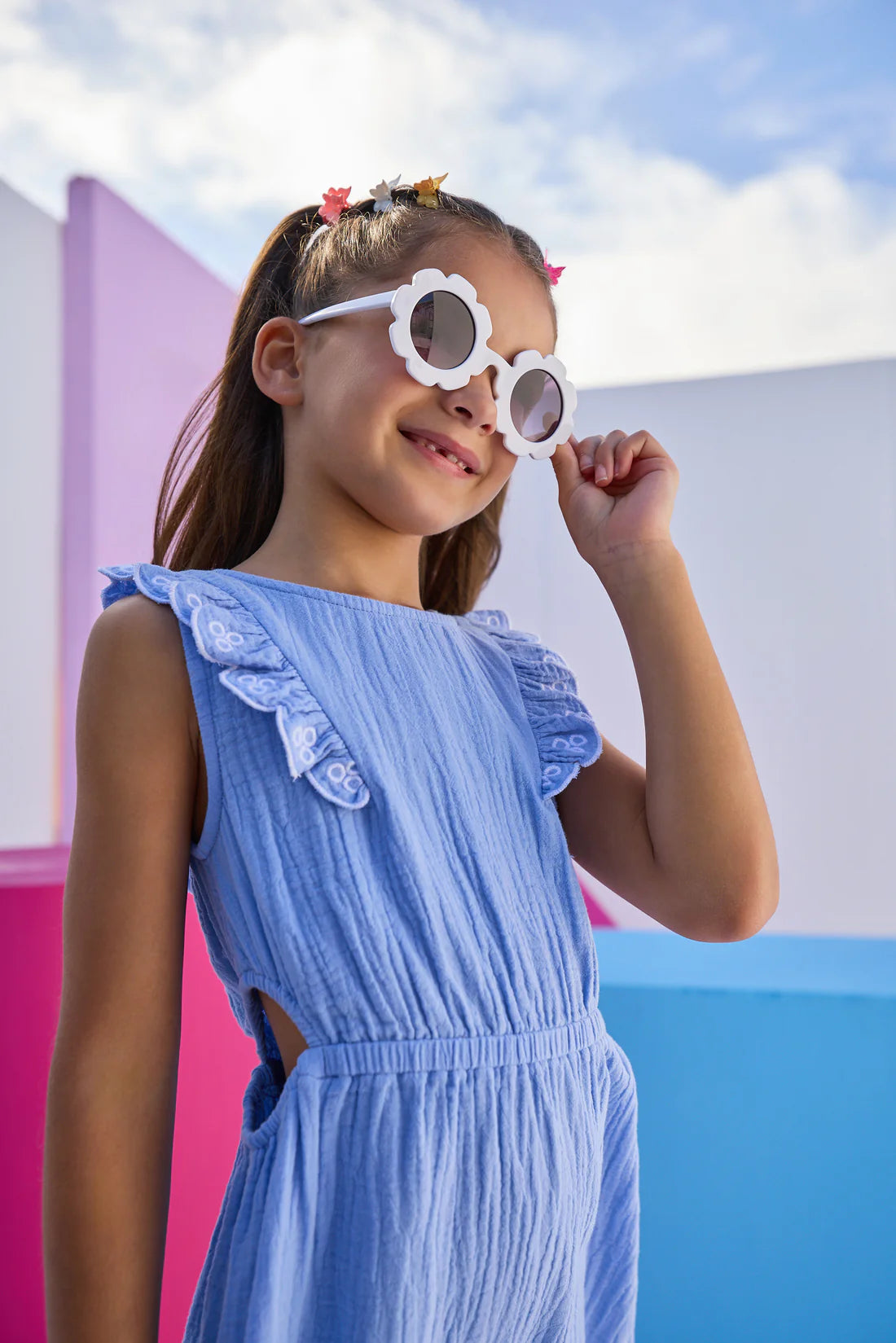 Cutout Dress - Hydrangea
