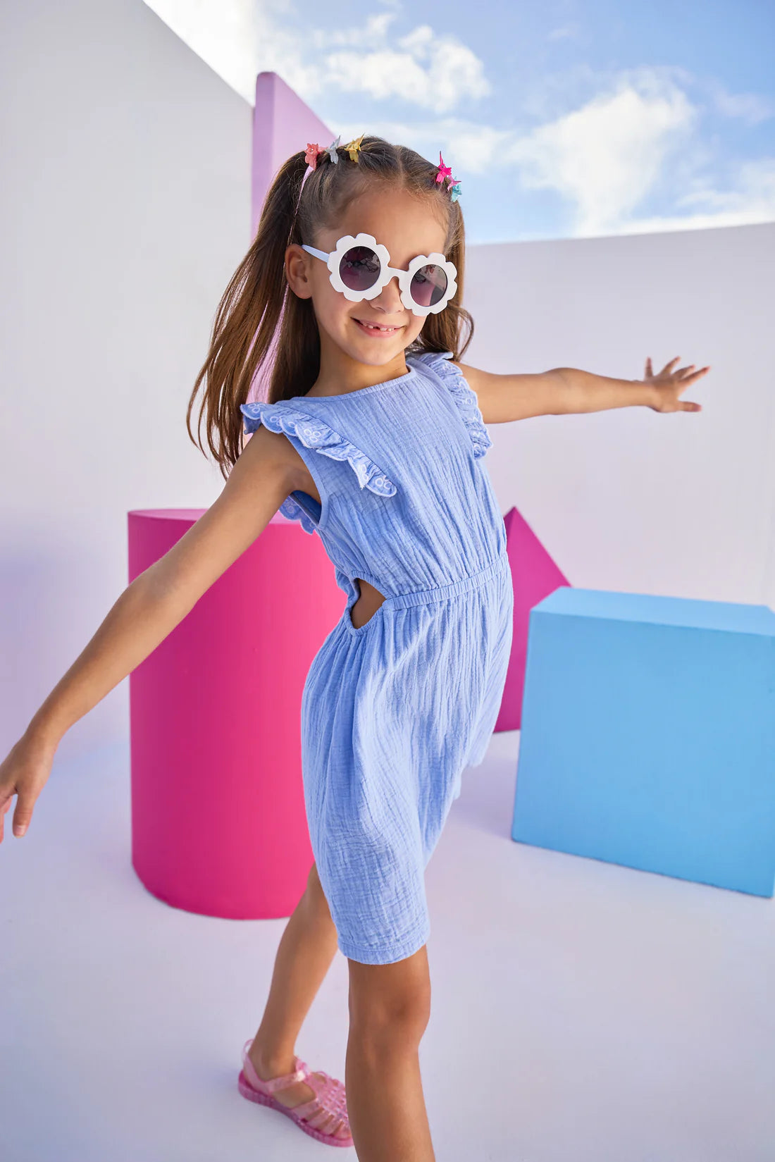 Cutout Dress - Hydrangea