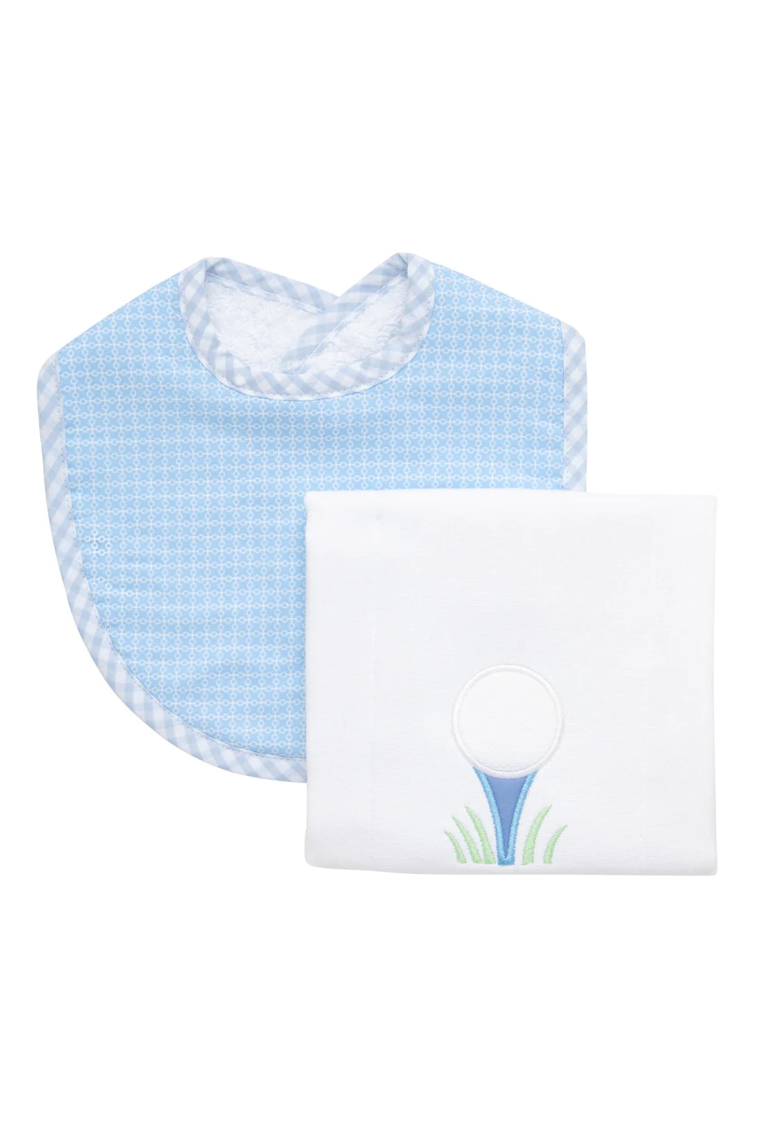 Golf Basic Bib & Burp Set