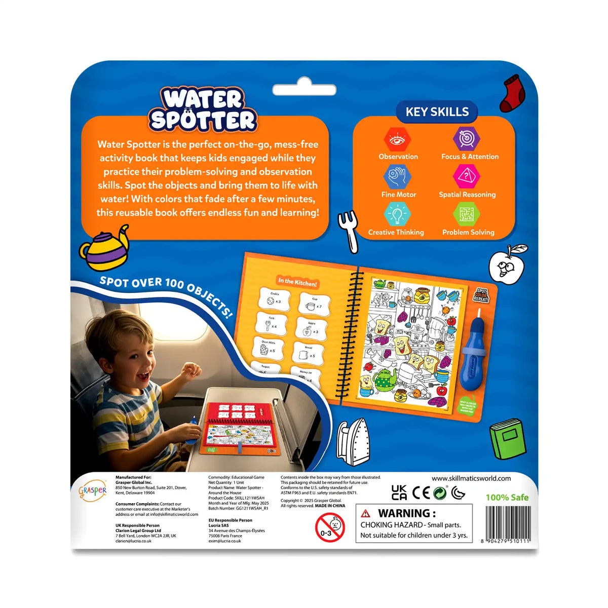 Water Spotter: Around The House | Reusable Search & Find Book