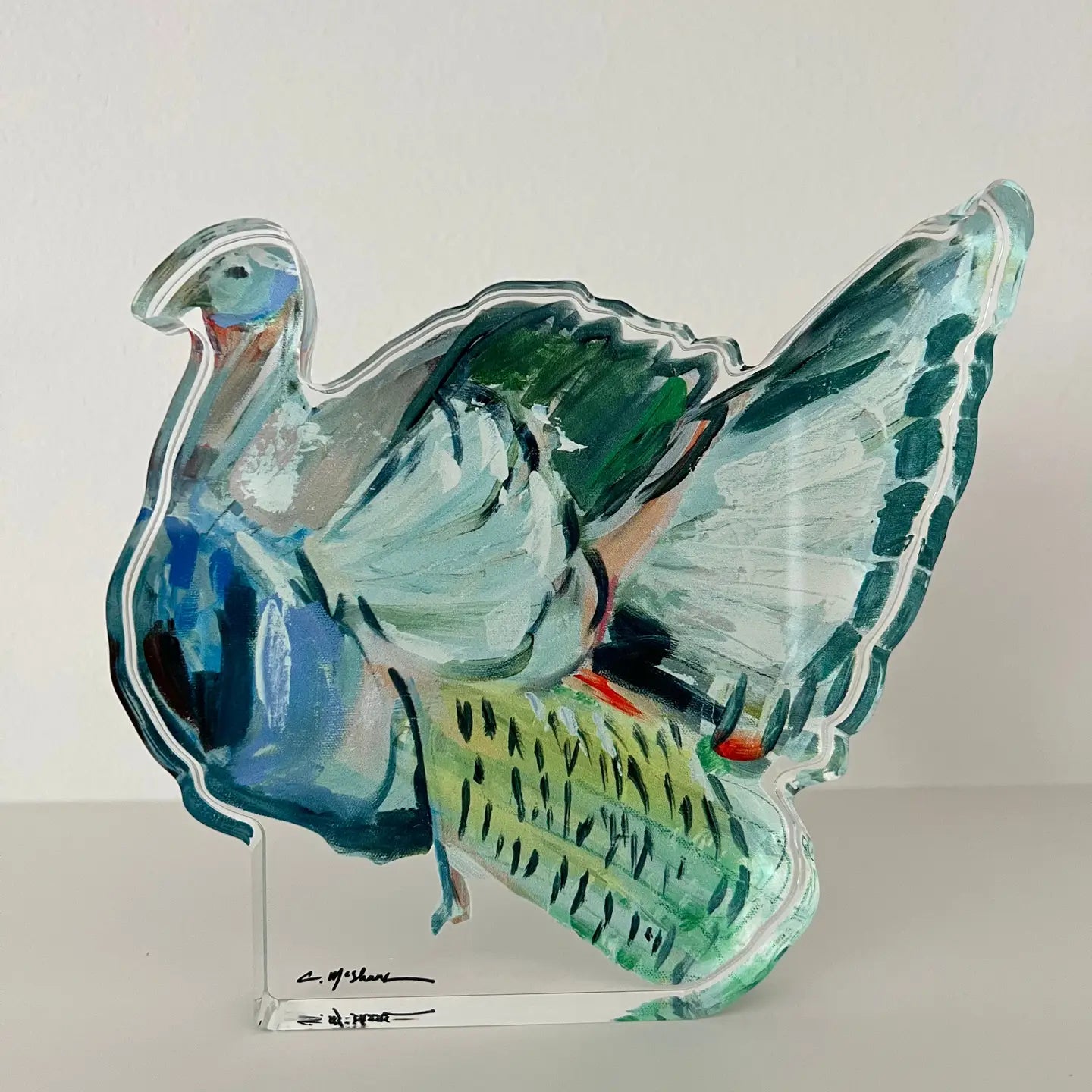 "Dolly Drumstick" Turkey Acrylic Shelfie