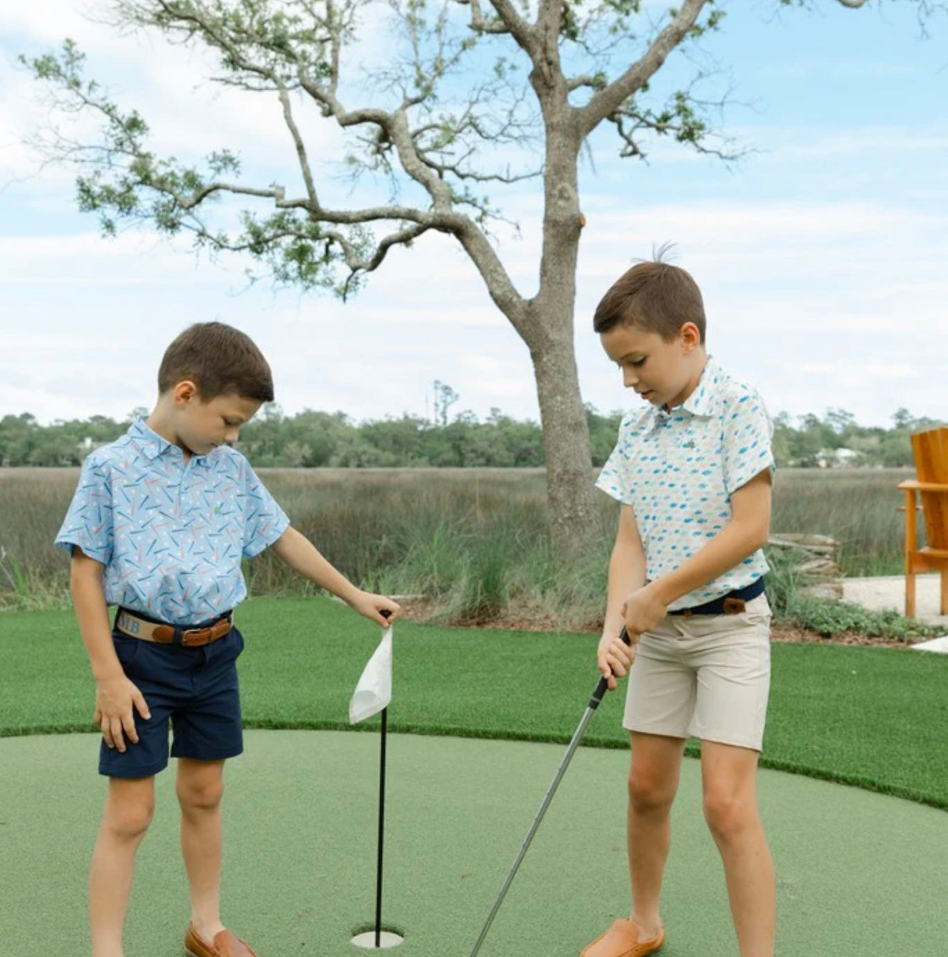 Batter up! The perfect polo for your little slugger.