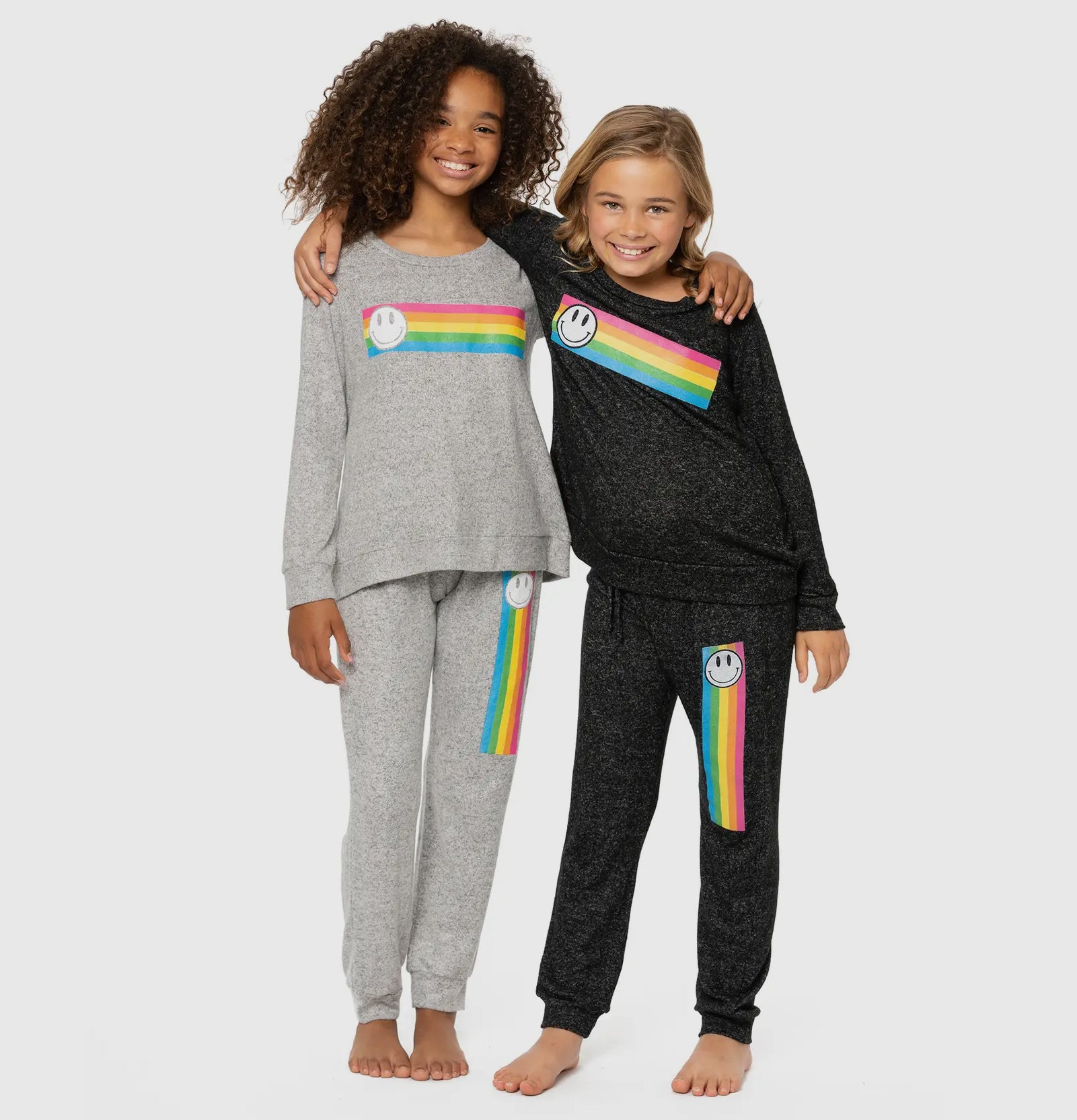 Rainbow Stripe Smiley Sweatsuit