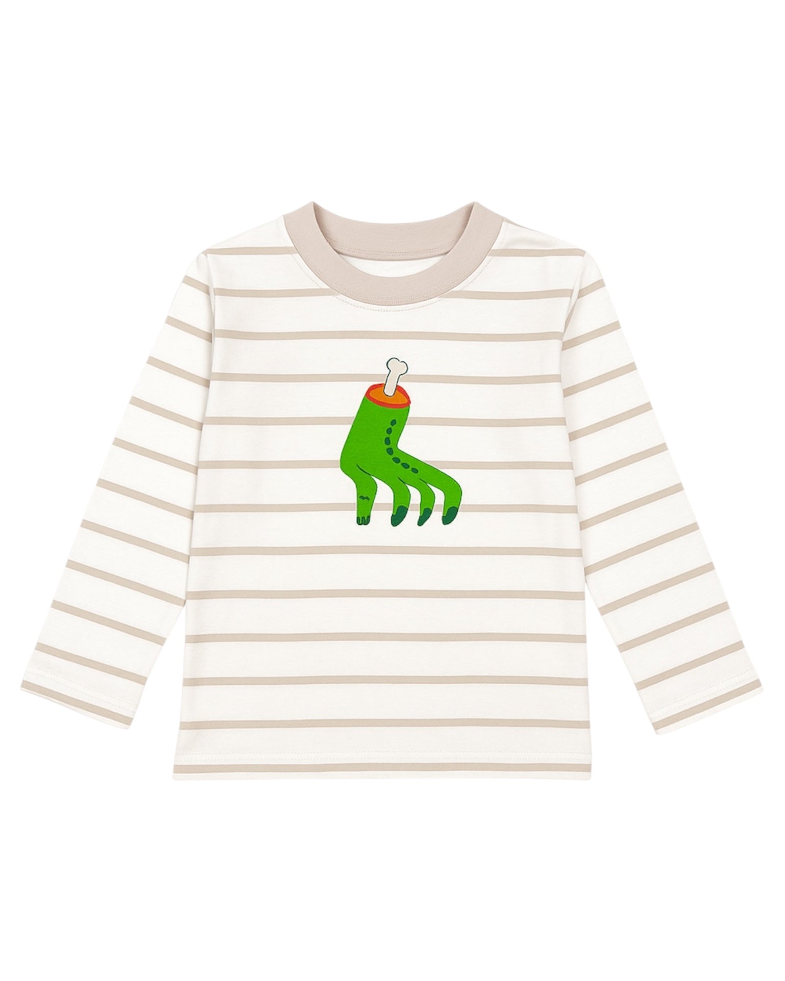 Get ready to rock this Halloween season with our Frankenstein Hand Long Sleeve Stripe Top! Perfect for little boys, this top is the ultimate combination of spooky and stylish. With its unique design and long sleeves, it&