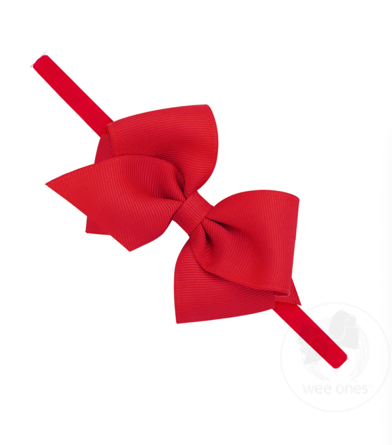 Extra Small Grosgrain Bow on Matching Skinny Nylon Band