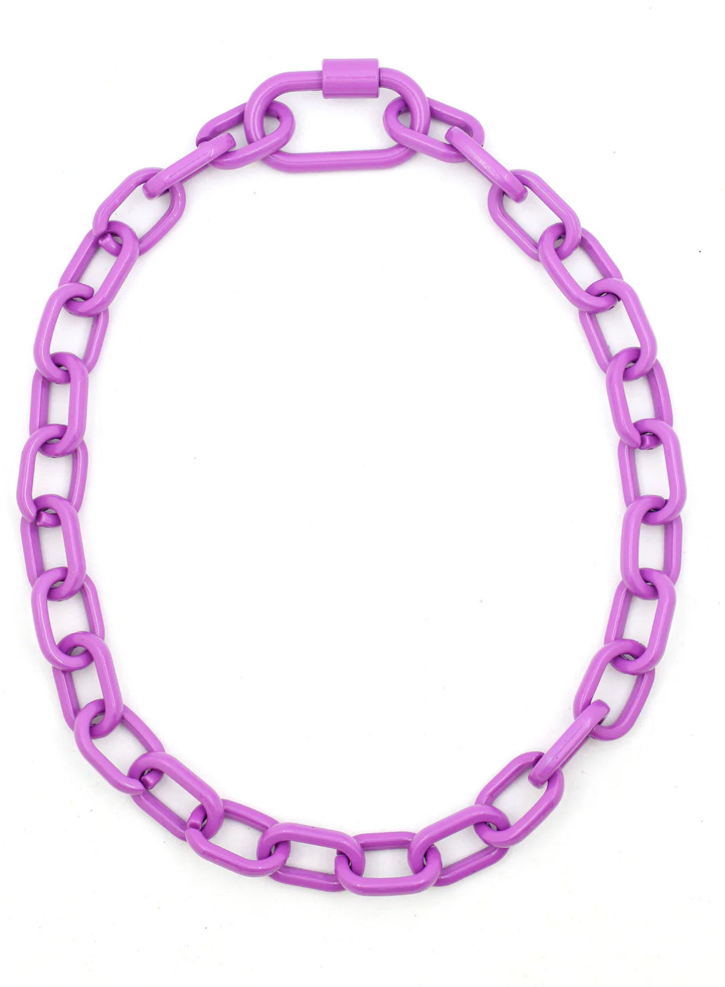 Luxe Link Enamel Chain Necklace, Assorted Colors