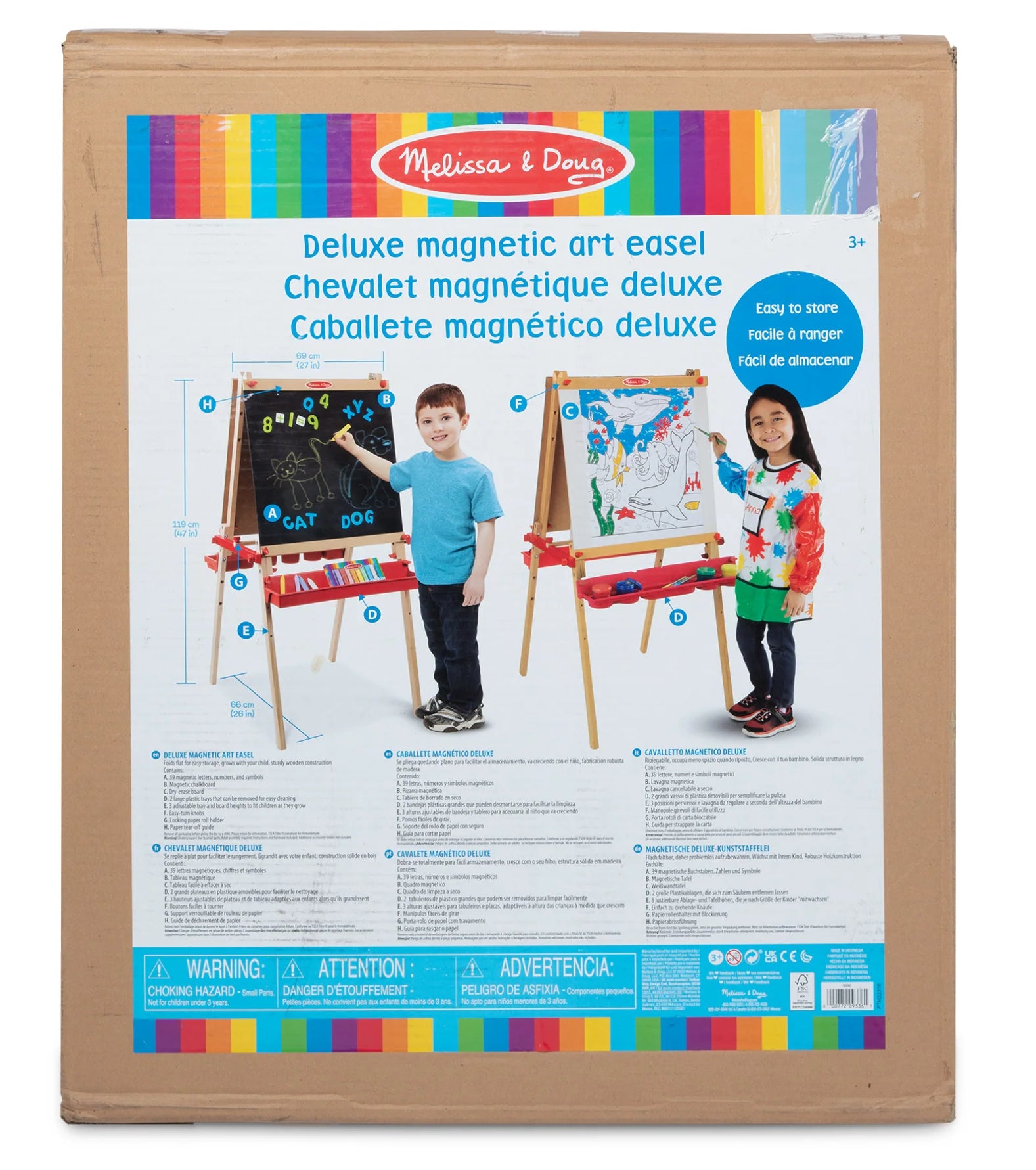 Deluxe Magnetic Standing Art Easel