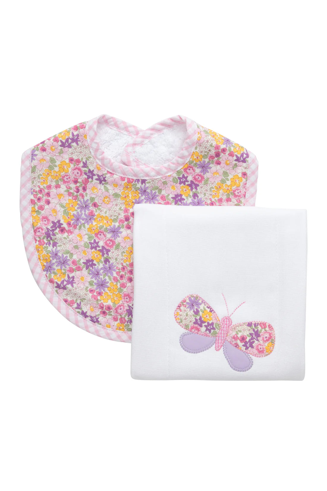 Butterfly Basic Bib & Burp Boxed Set