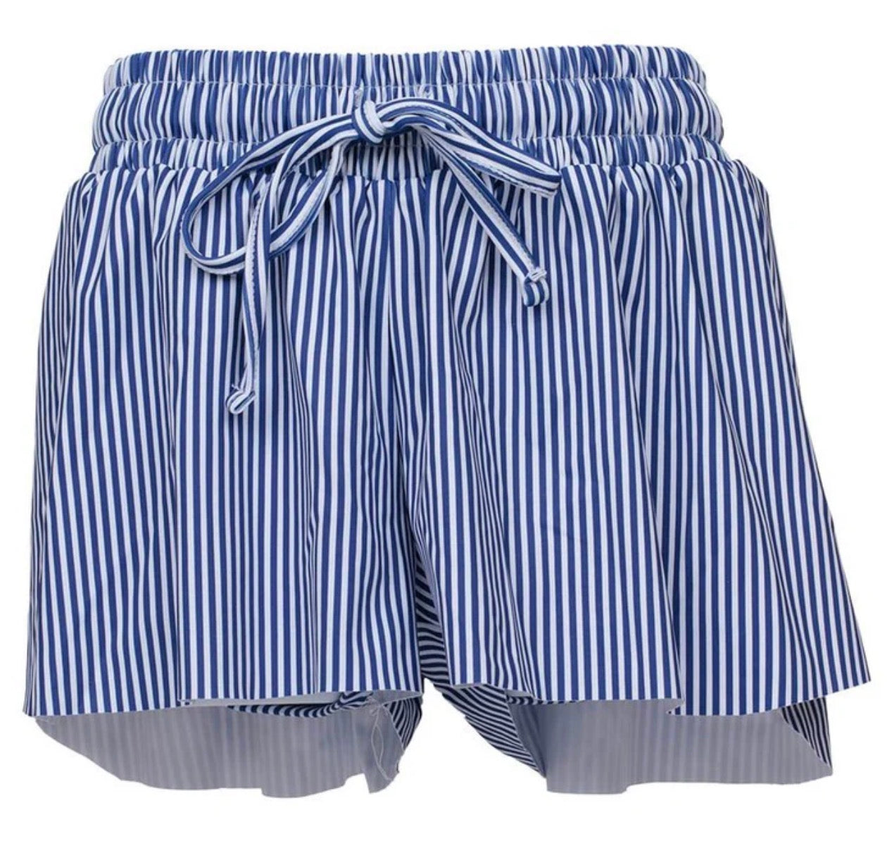 Navy Stripes Butterfly Flowy Shorts