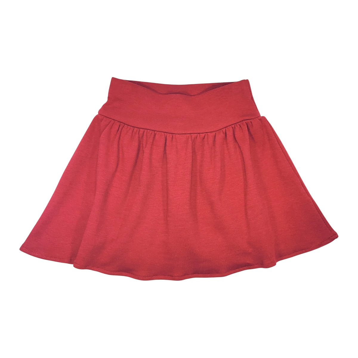 Interlock Gathered Skort, Burgundy
