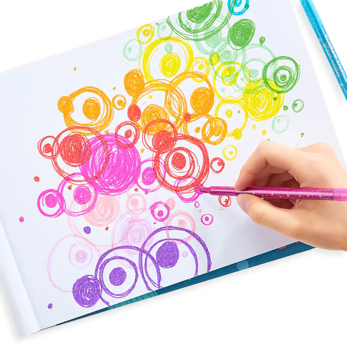 Rainbow Sparkle Glitter Markers - Set of 15