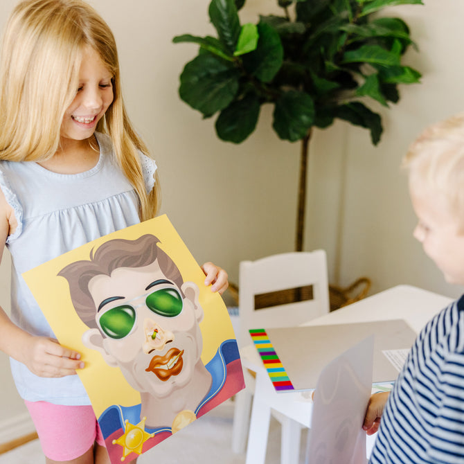 Make-a-Face Sticker Pad - Crazy Characters