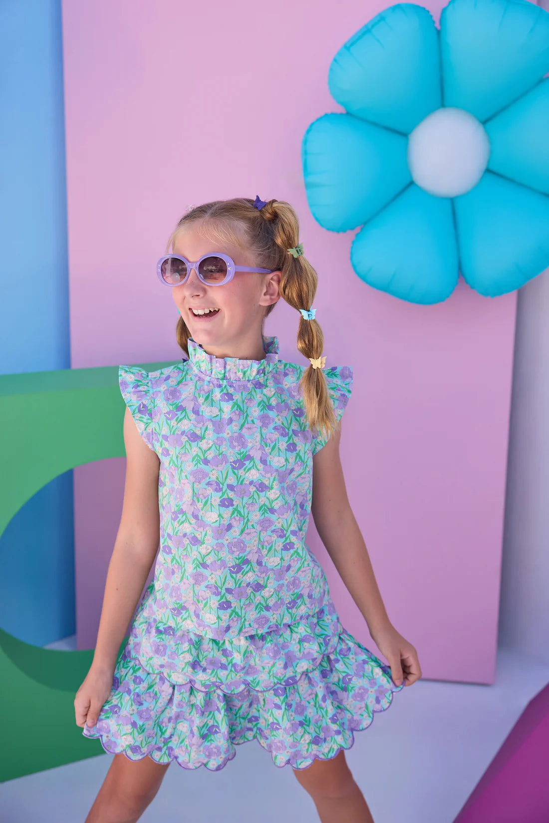 Tillies Tulips Two Tiered Skort