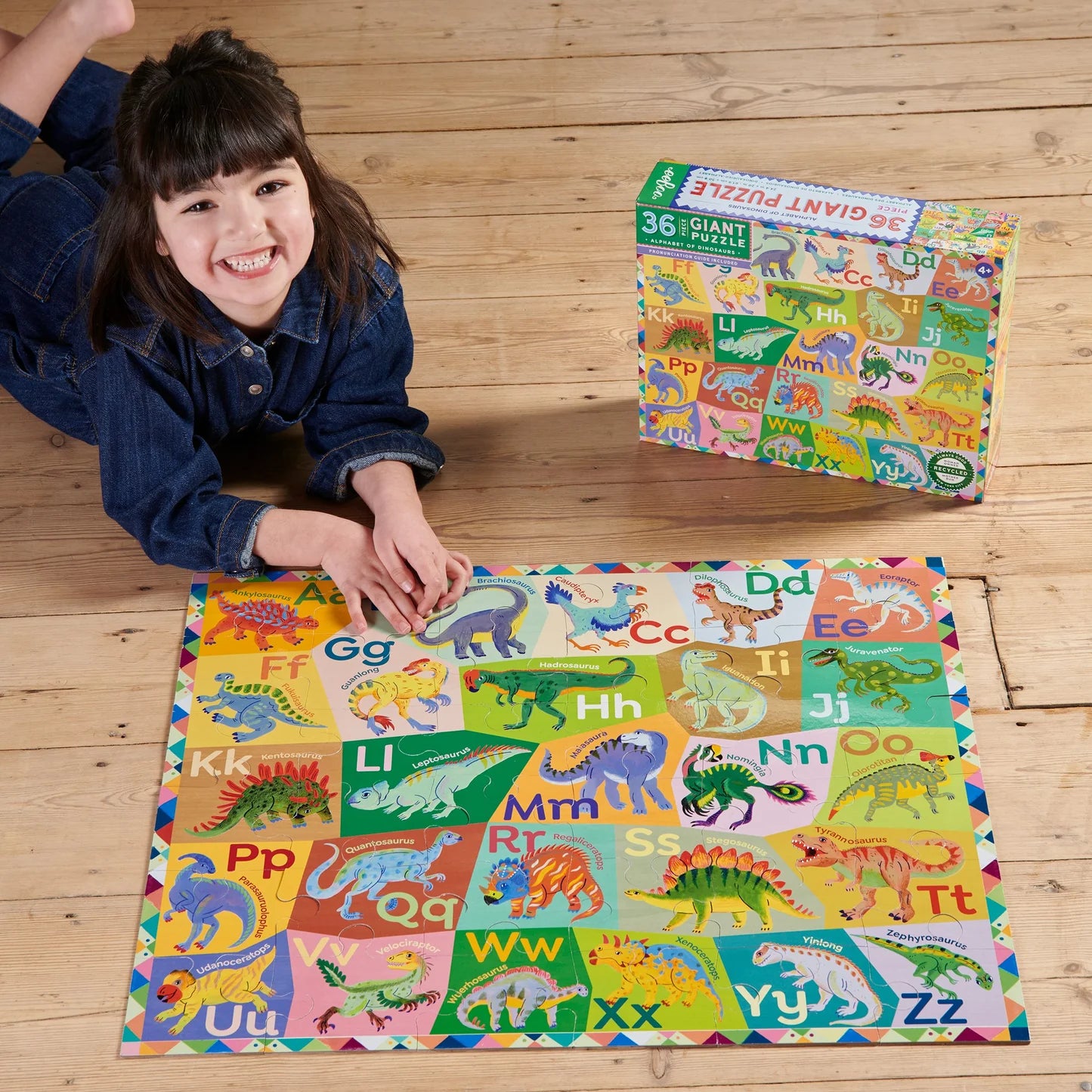 Alphabet of Dinosaurs Giant Puzzle