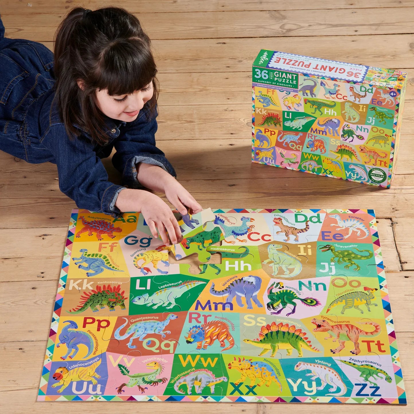 Alphabet of Dinosaurs Giant Puzzle