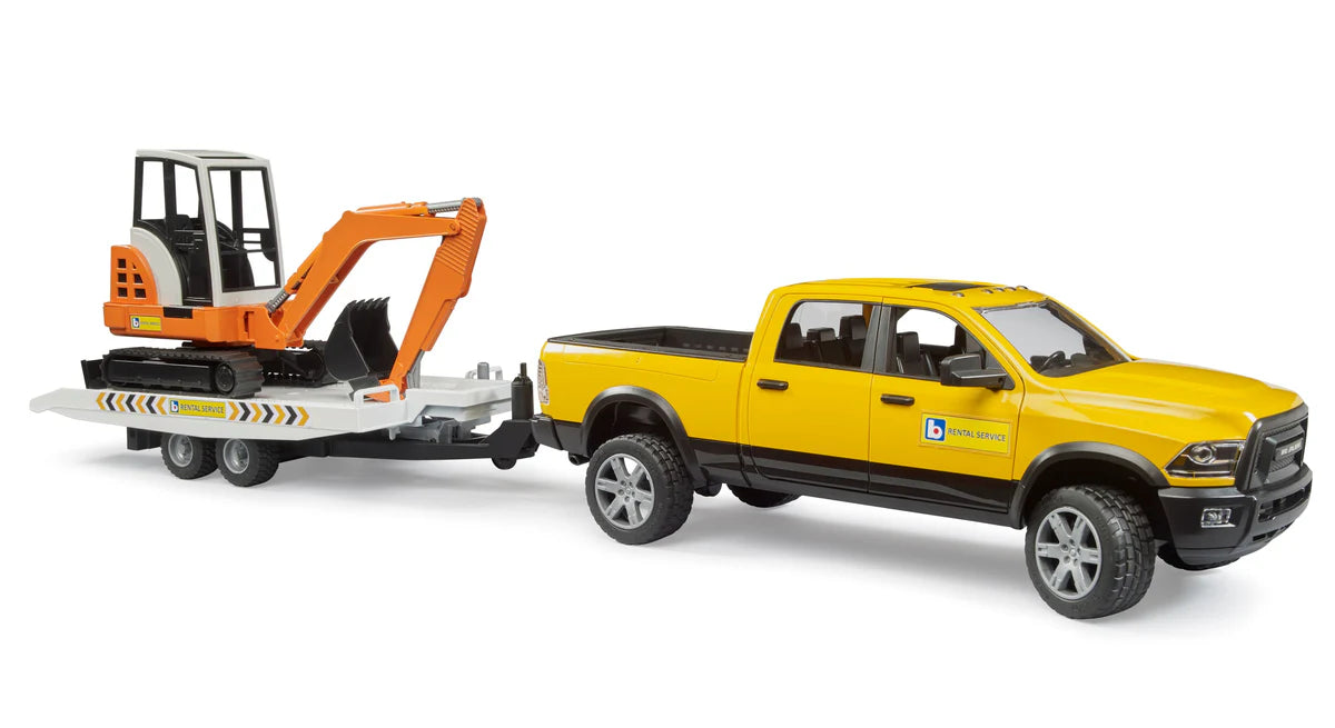 New Ram Rental Service w Trailer and Mini Excavator