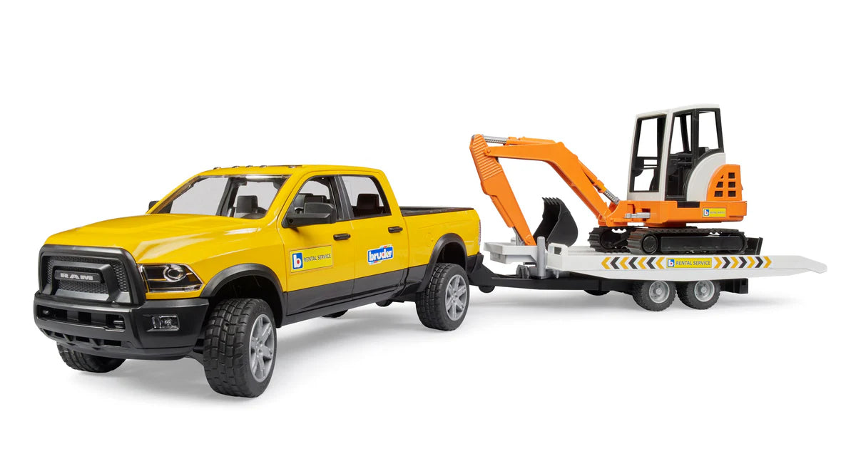 New Ram Rental Service w Trailer and Mini Excavator
