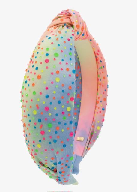 Cotton Tye Dye Fully Jewel Knot Headband