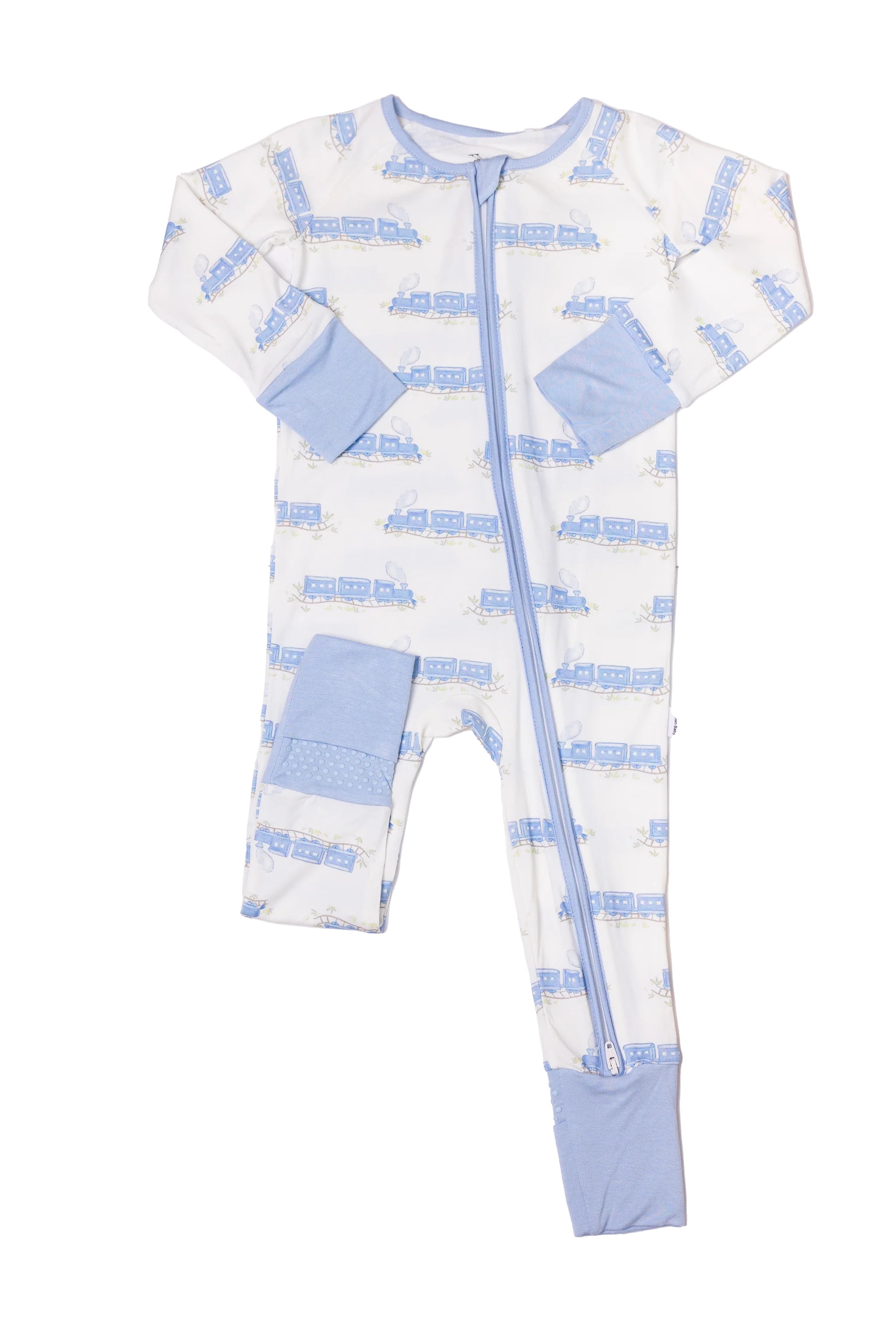 Train Sleep Romper Zip
