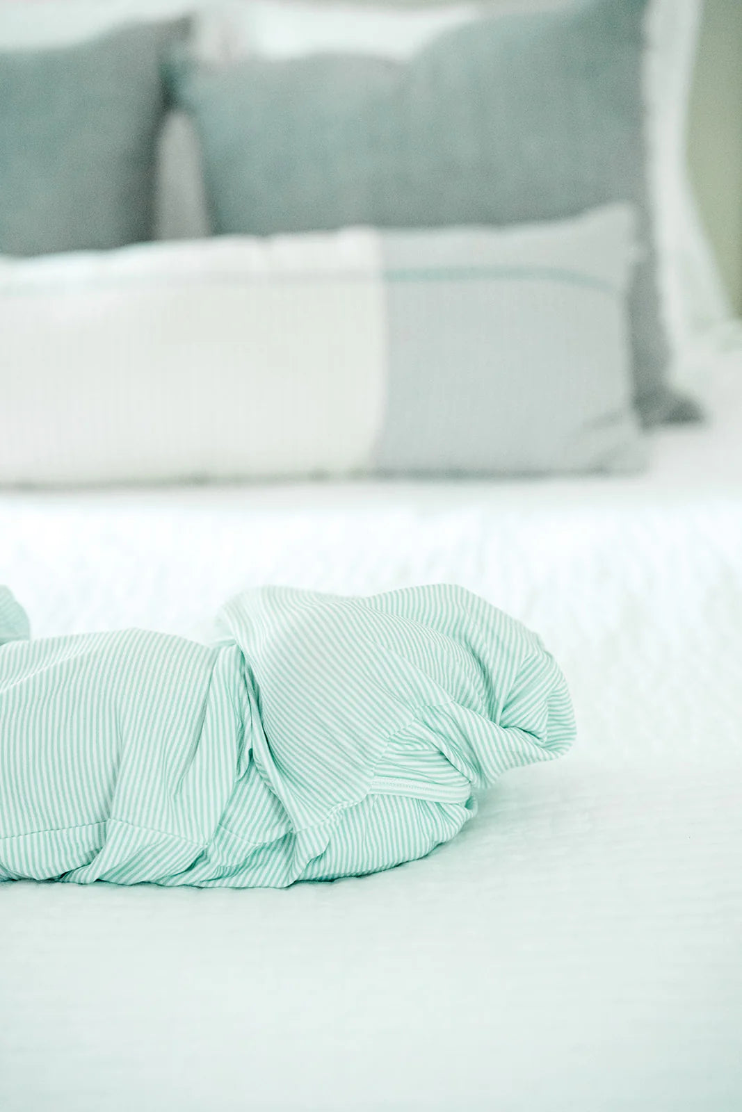 Mini-Stripe Newborn Gown