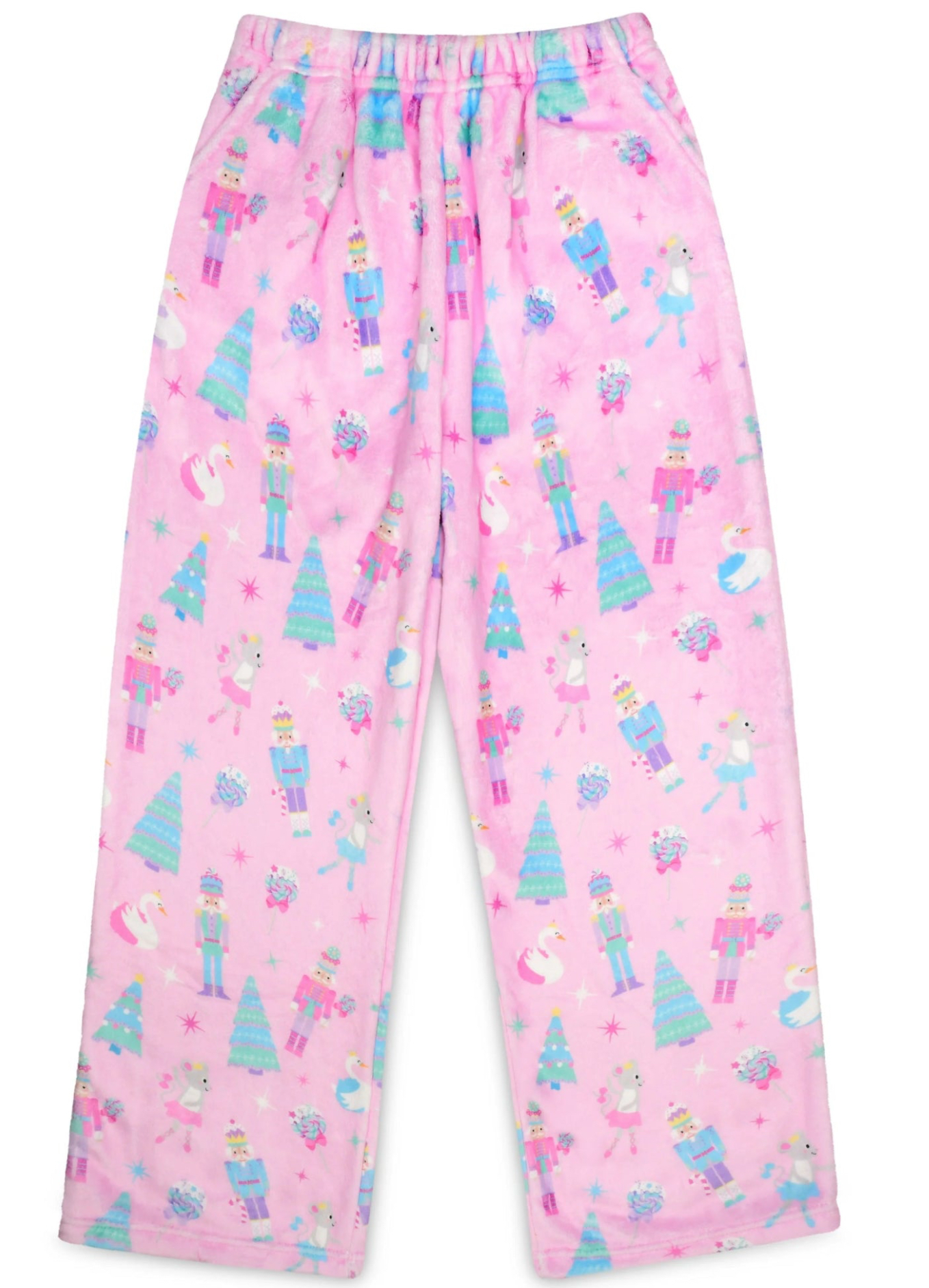 Pink Nutcracker Plush Pants