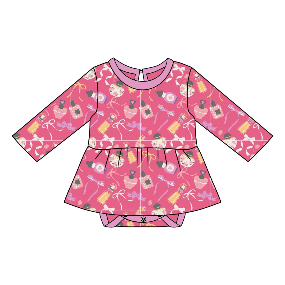 Perfume & Bows Bodysuit Dress