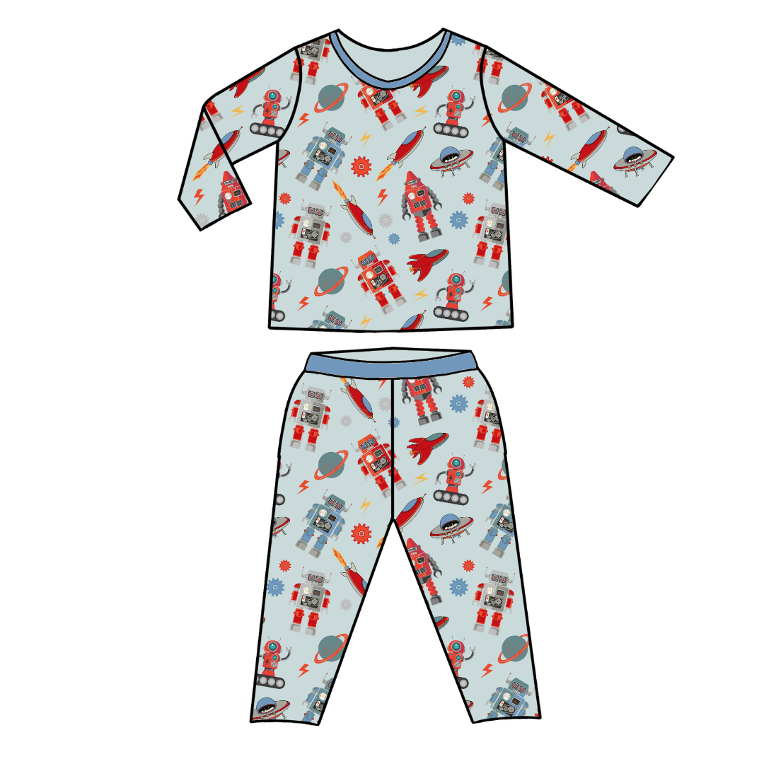 Made with super soft Lenzing Micromodal© these matching pant and long sleeve top sets will keep your little one super cozy and snuggly.
95% Lenzing Micromodal© and 5% spandex
Wash cold with like colors; stays soft wash after wash
Fits snug; not treated with flame retardants
