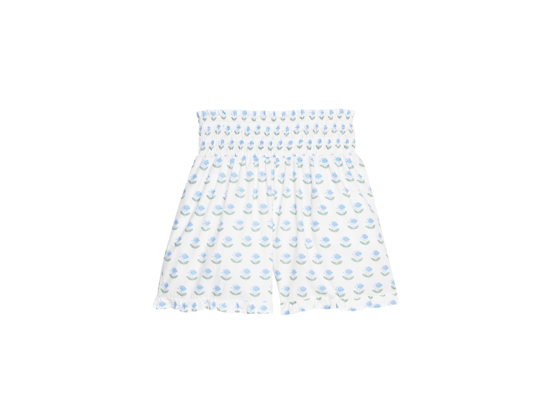 Shirred Ruffle Shorts