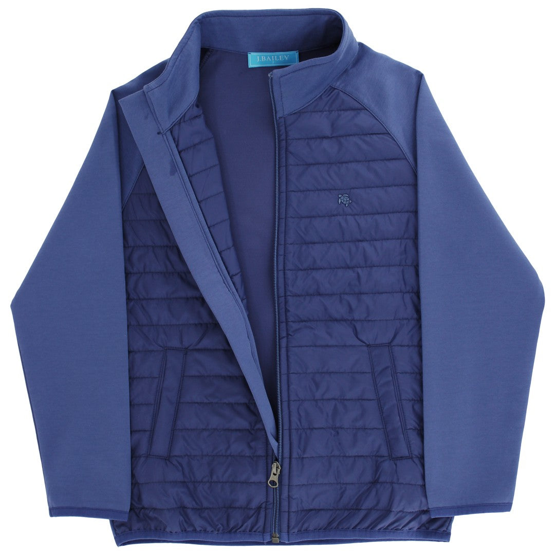 Cozy warmth and timeless style are combined in this Na y Quilted Bomber Jacket. With its ribbed cuffs and complete front zip it&