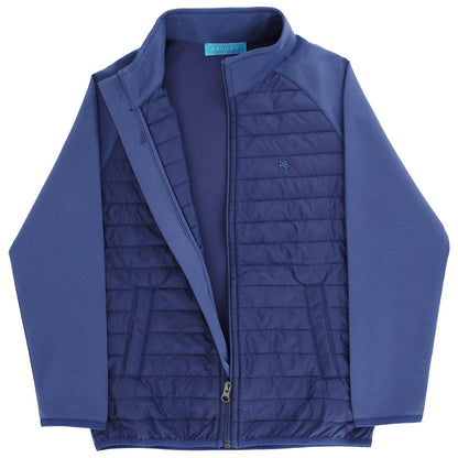 Cozy warmth and timeless style are combined in this Na y Quilted Bomber Jacket. With its ribbed cuffs and complete front zip it&