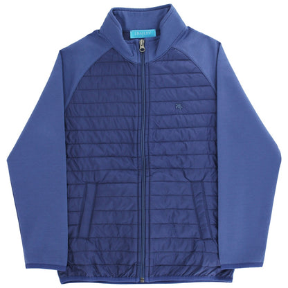 Cozy warmth and timeless style are combined in this Na y Quilted Bomber Jacket. With its ribbed cuffs and complete front zip it&