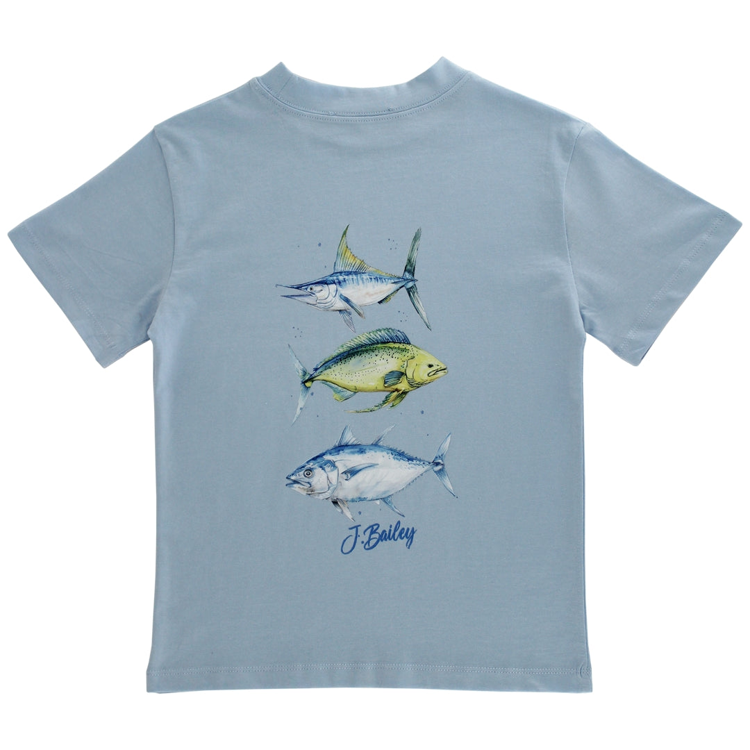 Fish Trio Logo Tee