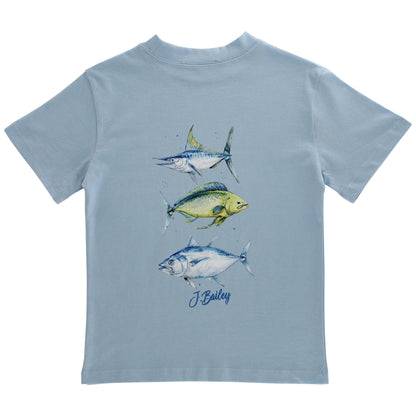 Fish Trio Logo Tee