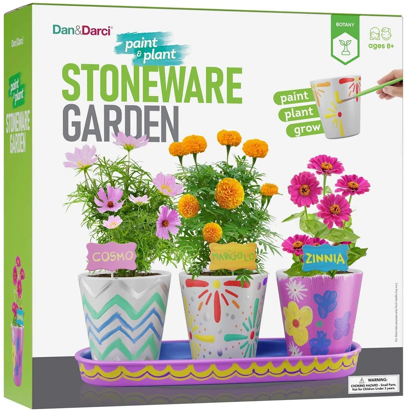 Paint &amp; Plant Stoneware Flower Gardening Kit